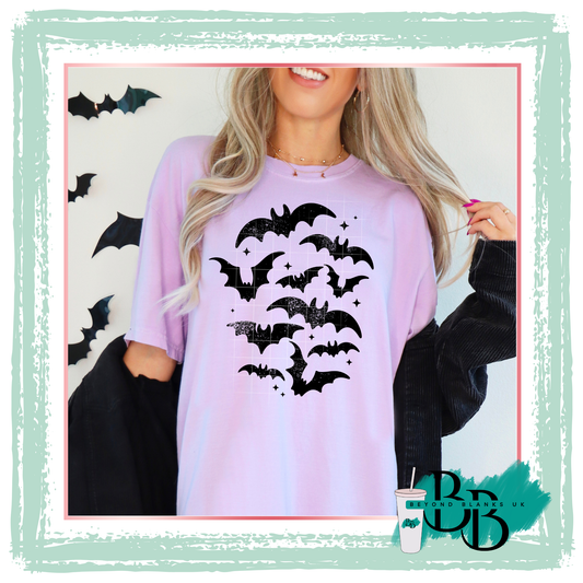DTF-Black flying bats