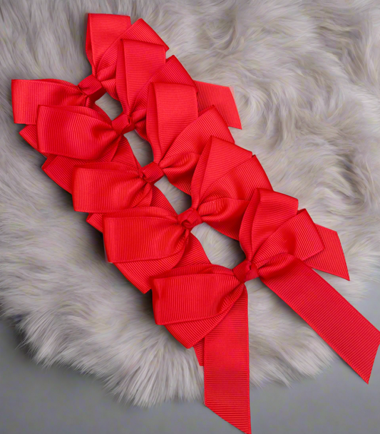 4” Bow red