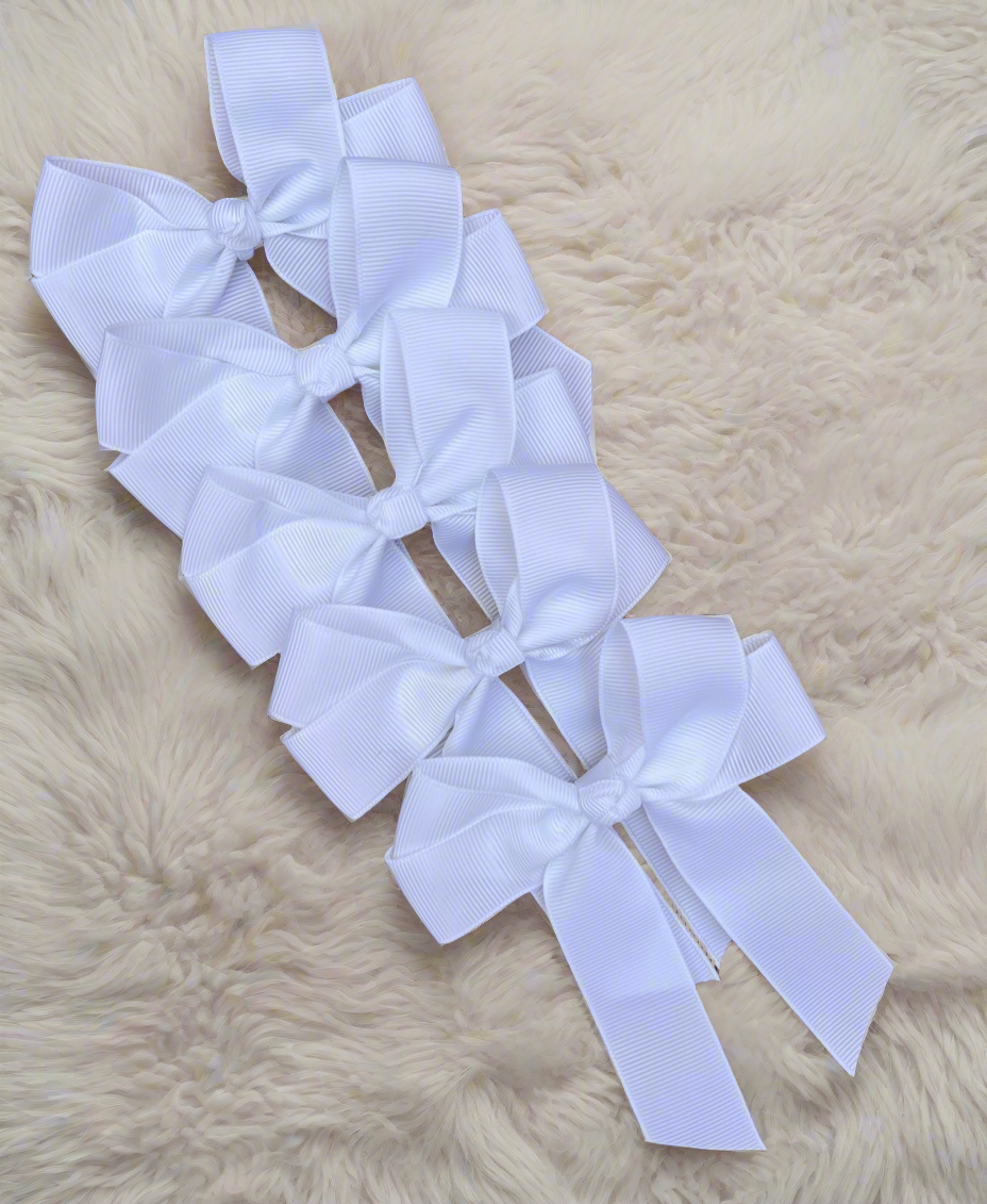 4” bow white