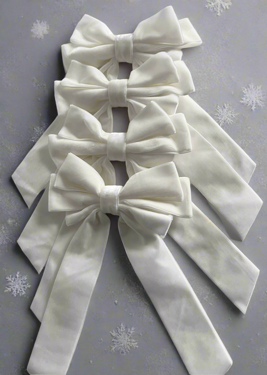 Hair bows velvet