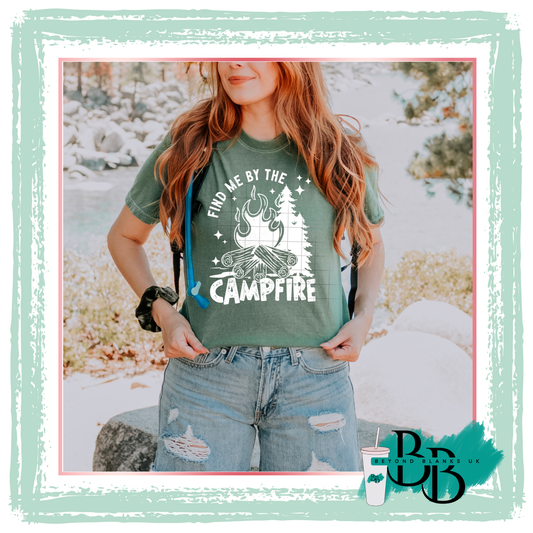 DTF- Find me by the campfire- white