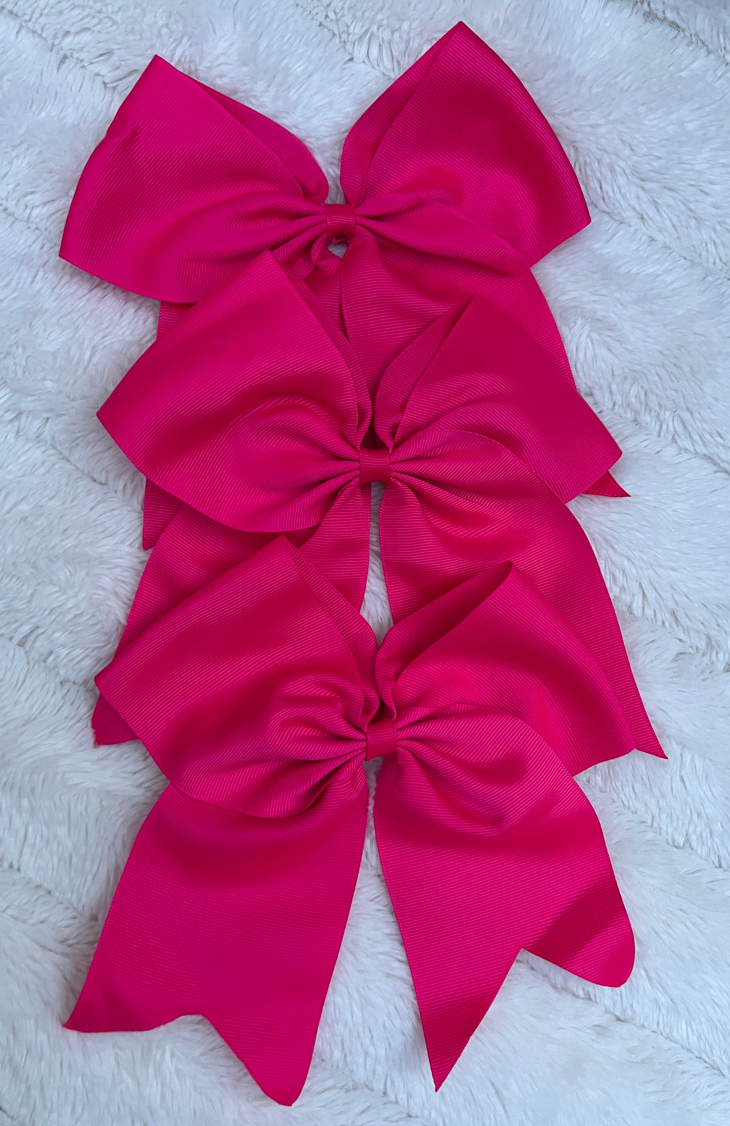 6” Bow Bright pink