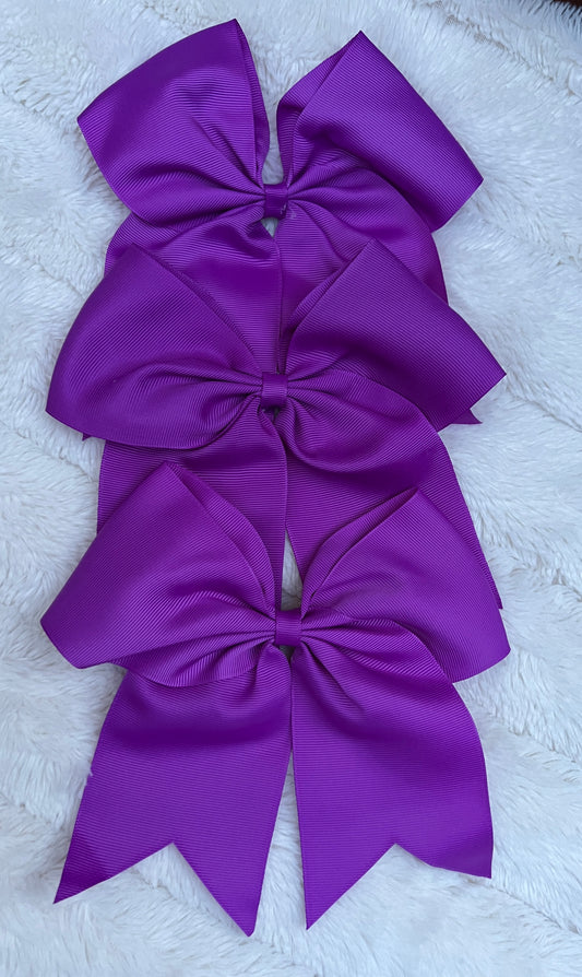 6” Bow purple