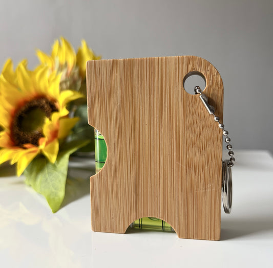 Bamboo Spirt level opener key rings