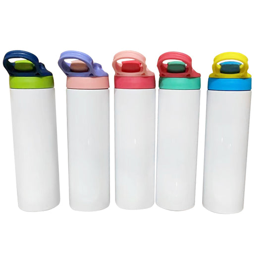 20oz kids sublimation flip top bottles