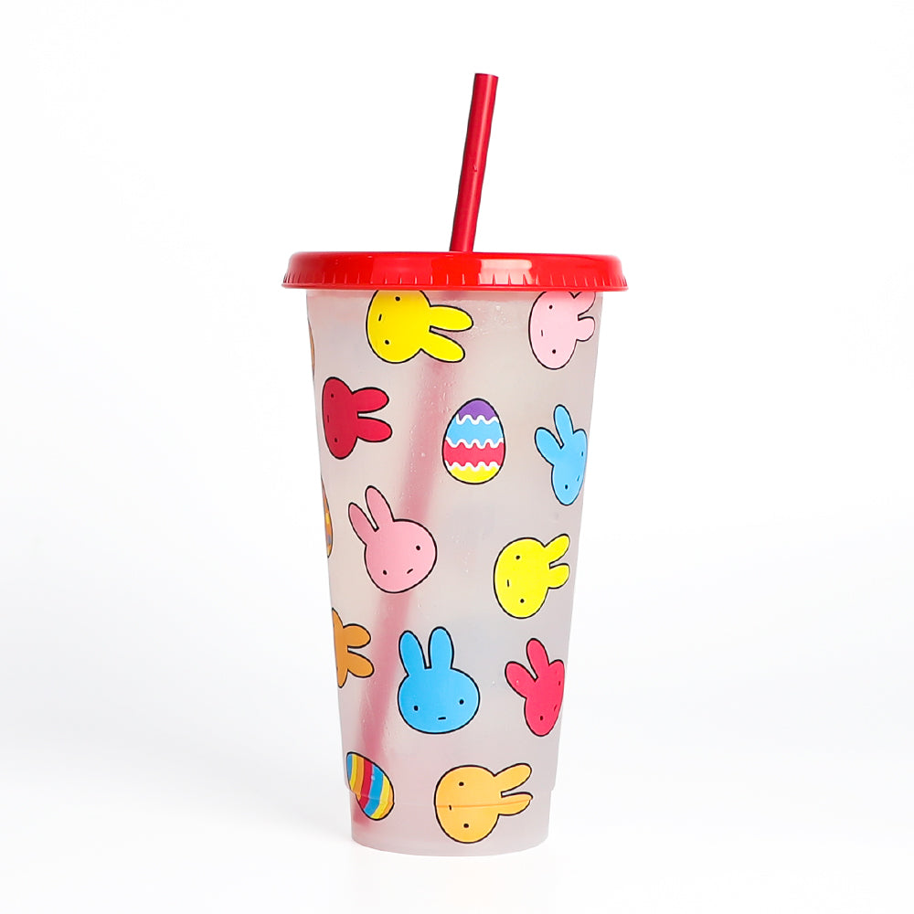 Plastic 24oz bunny tumbler-colour change