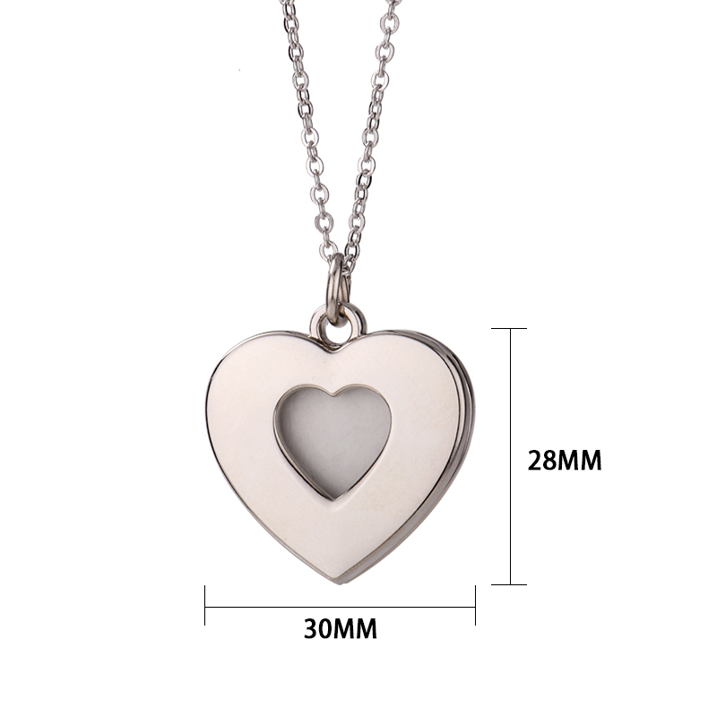 Heart & love necklace