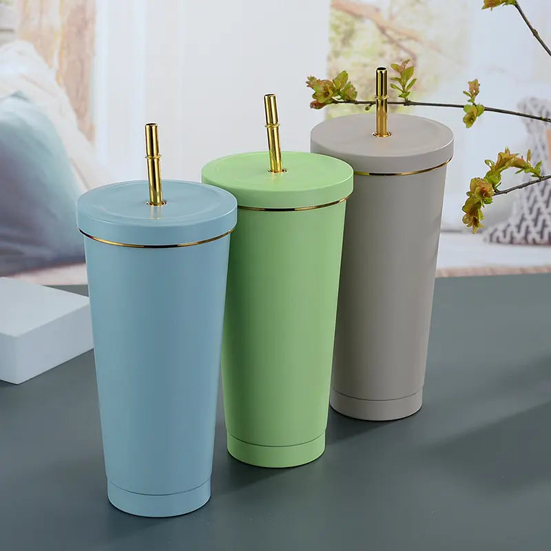 Double wall 750ml colourful tumbler