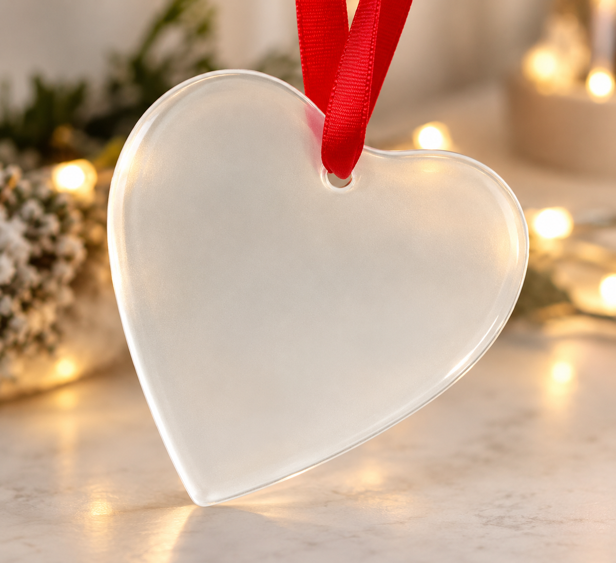 Heart- Frosted glass sublimation