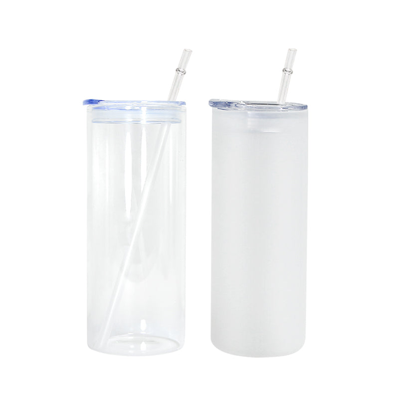 25oz Sublimation SKINNY glass tumbler