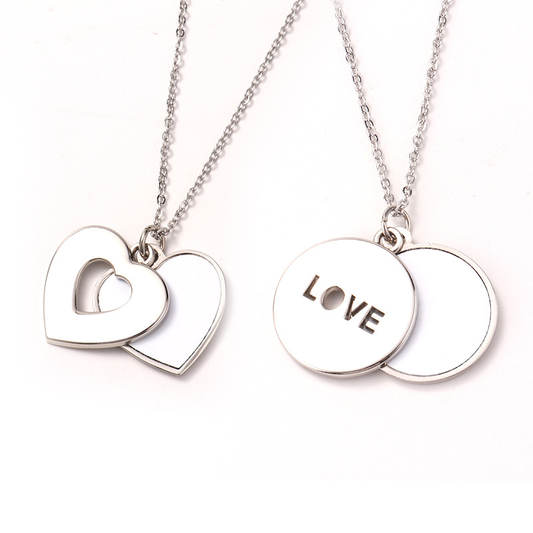 Heart & love necklace