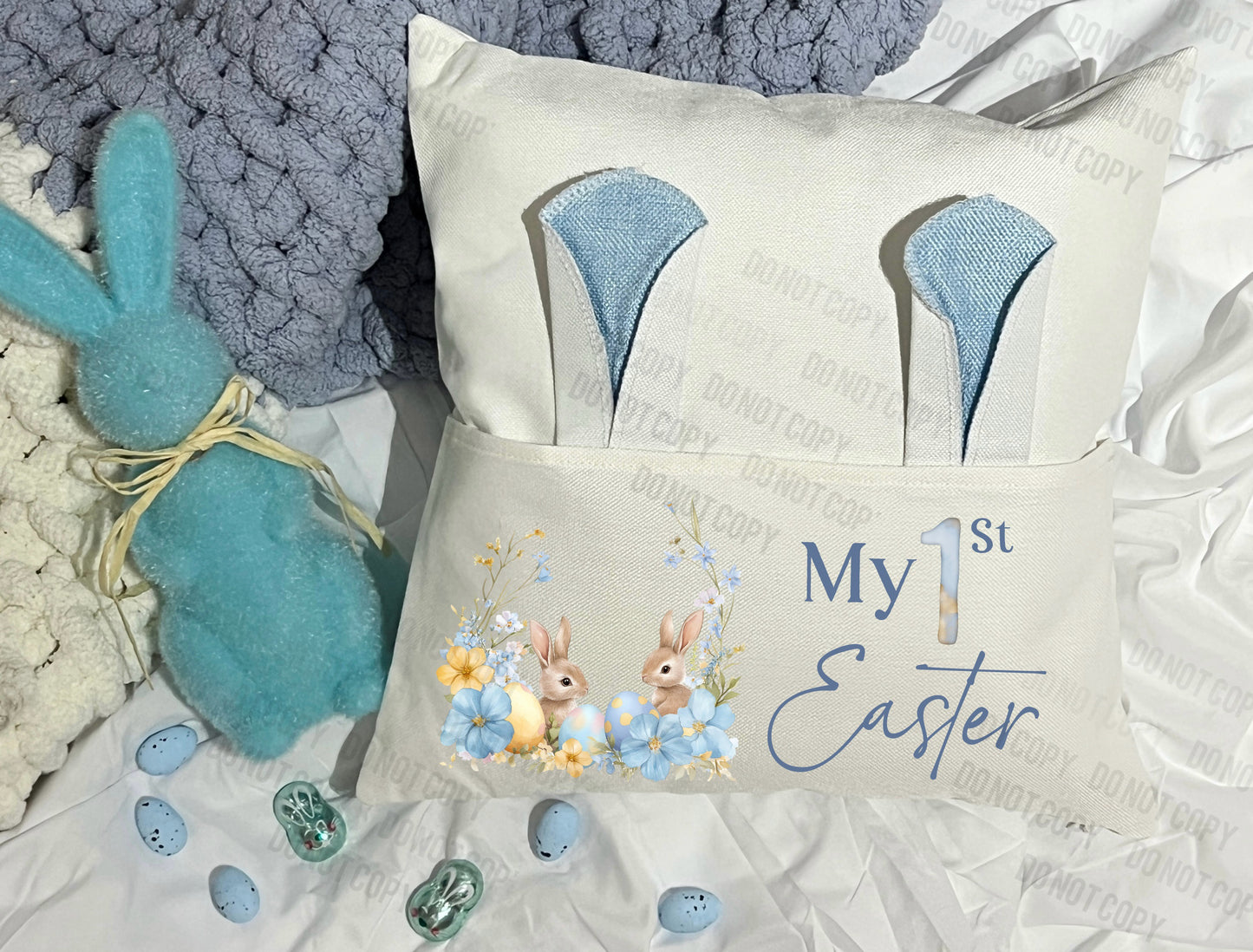 Easter book cushion cover