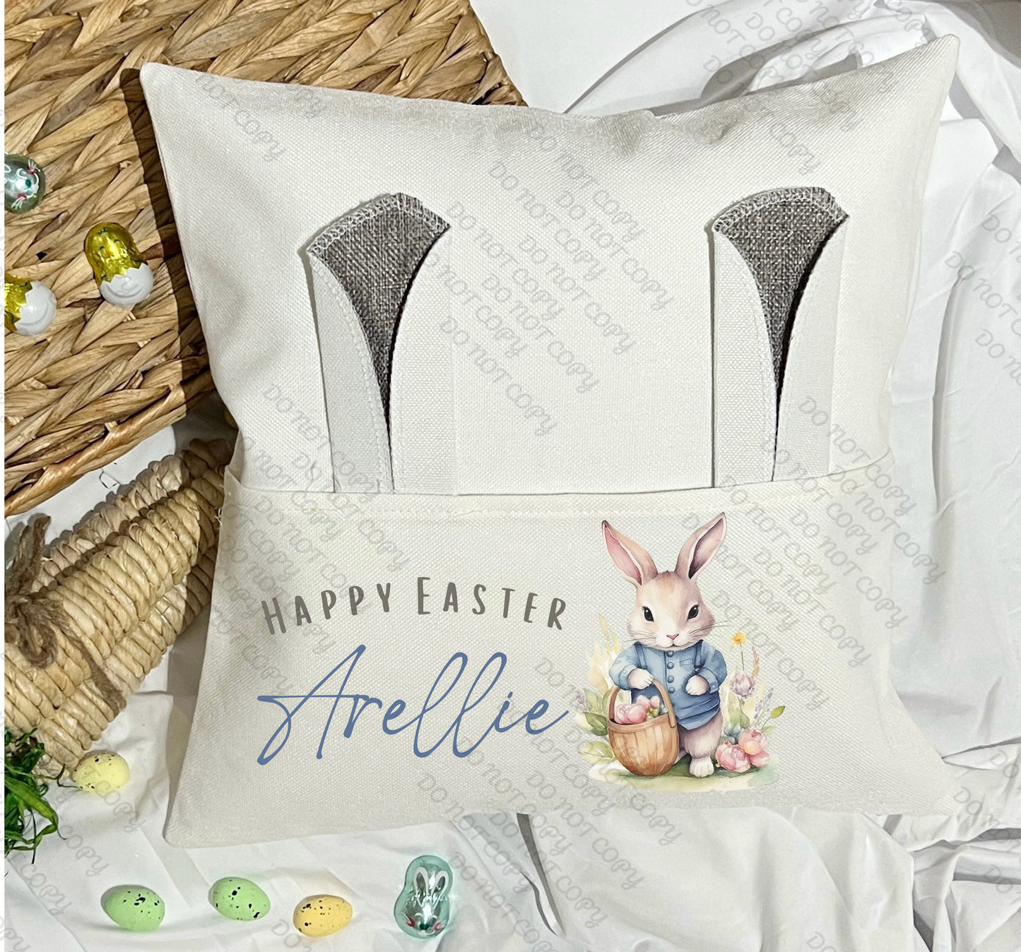 Easter book cushion cover