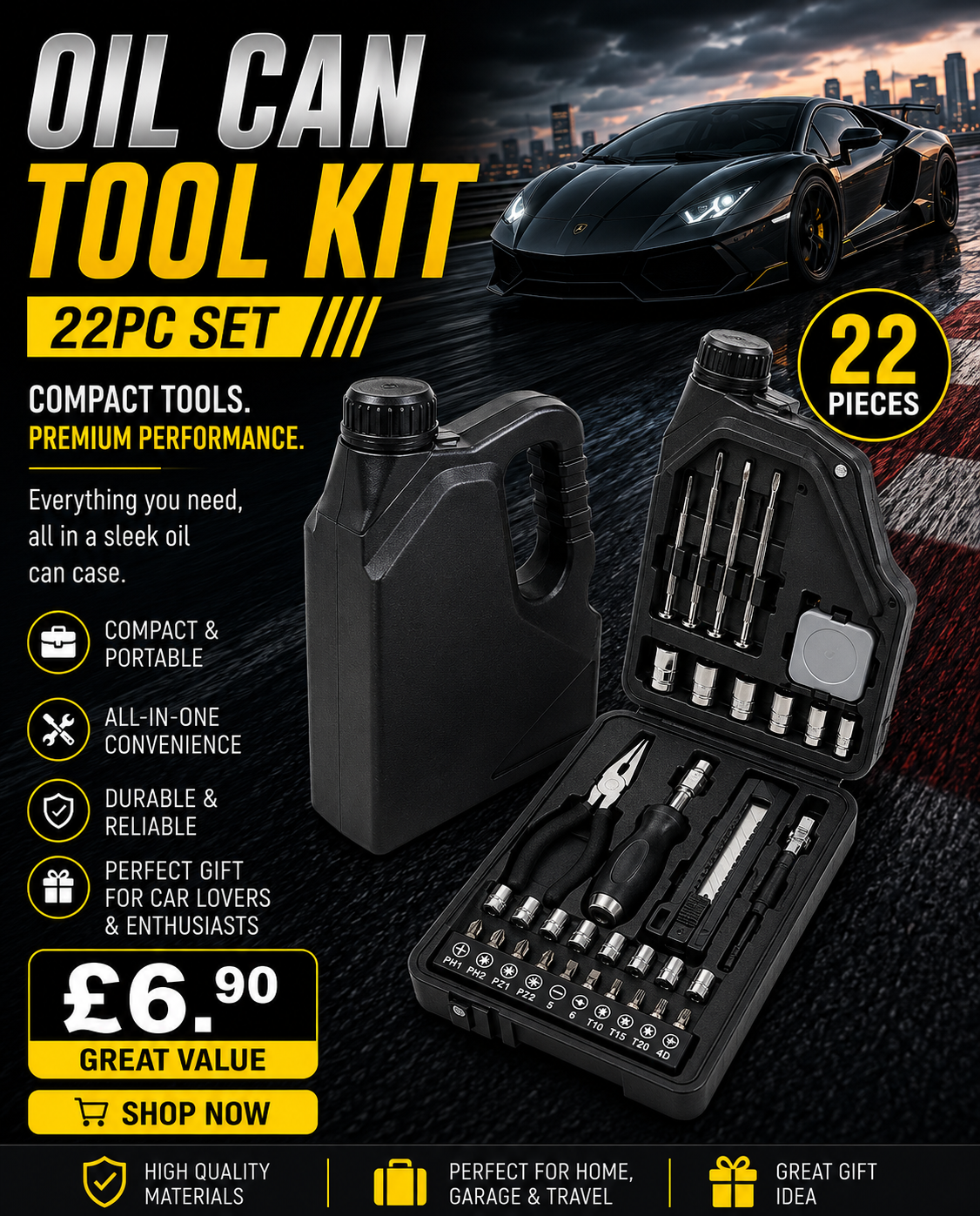 Tool kit- Oil can shape