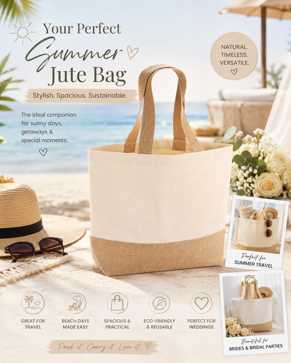 Jute based sub shopper