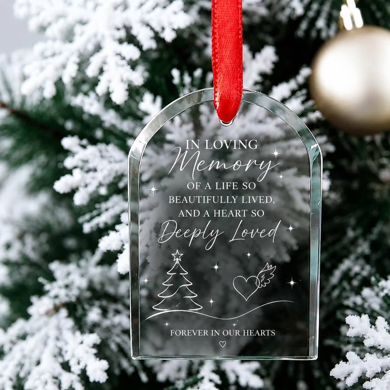 Crystal glass arch ornament