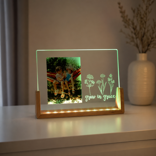Photo frame LED-RGB sublimation glass