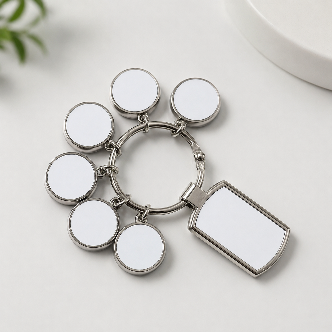 Multi-charm sublimation keyring