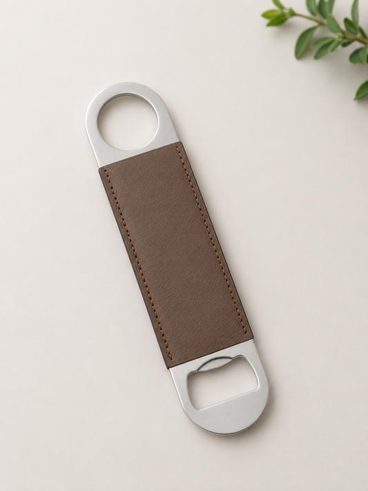 Bottle openers PU leather- laser