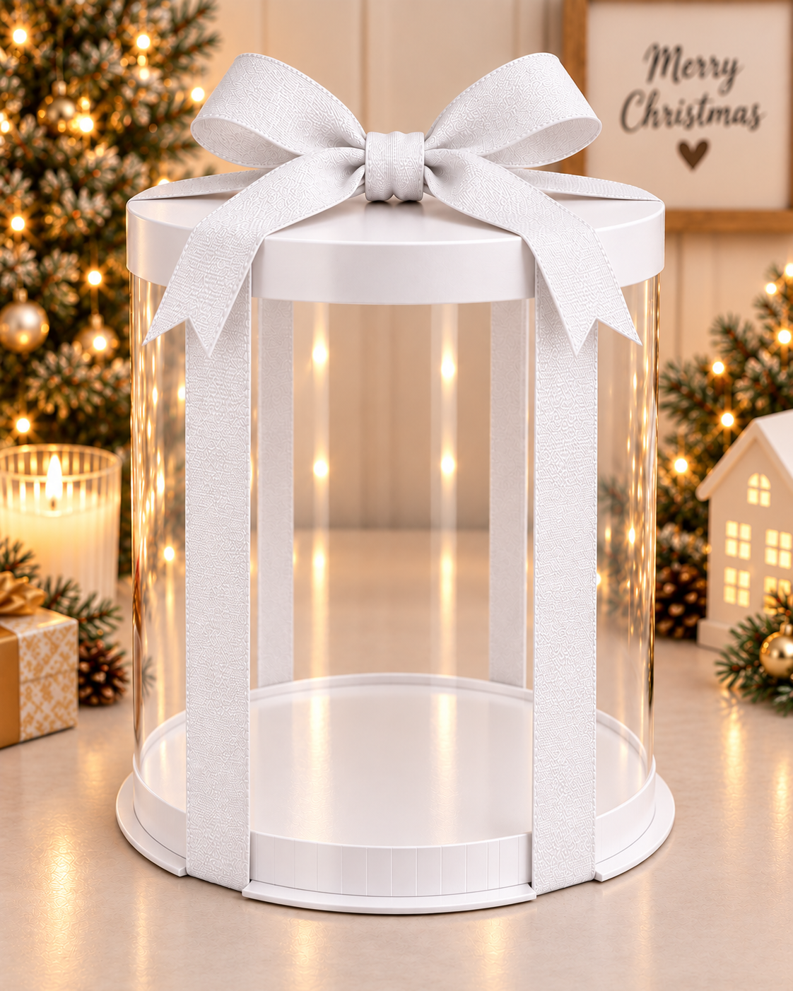Ribbon white satin 25mm