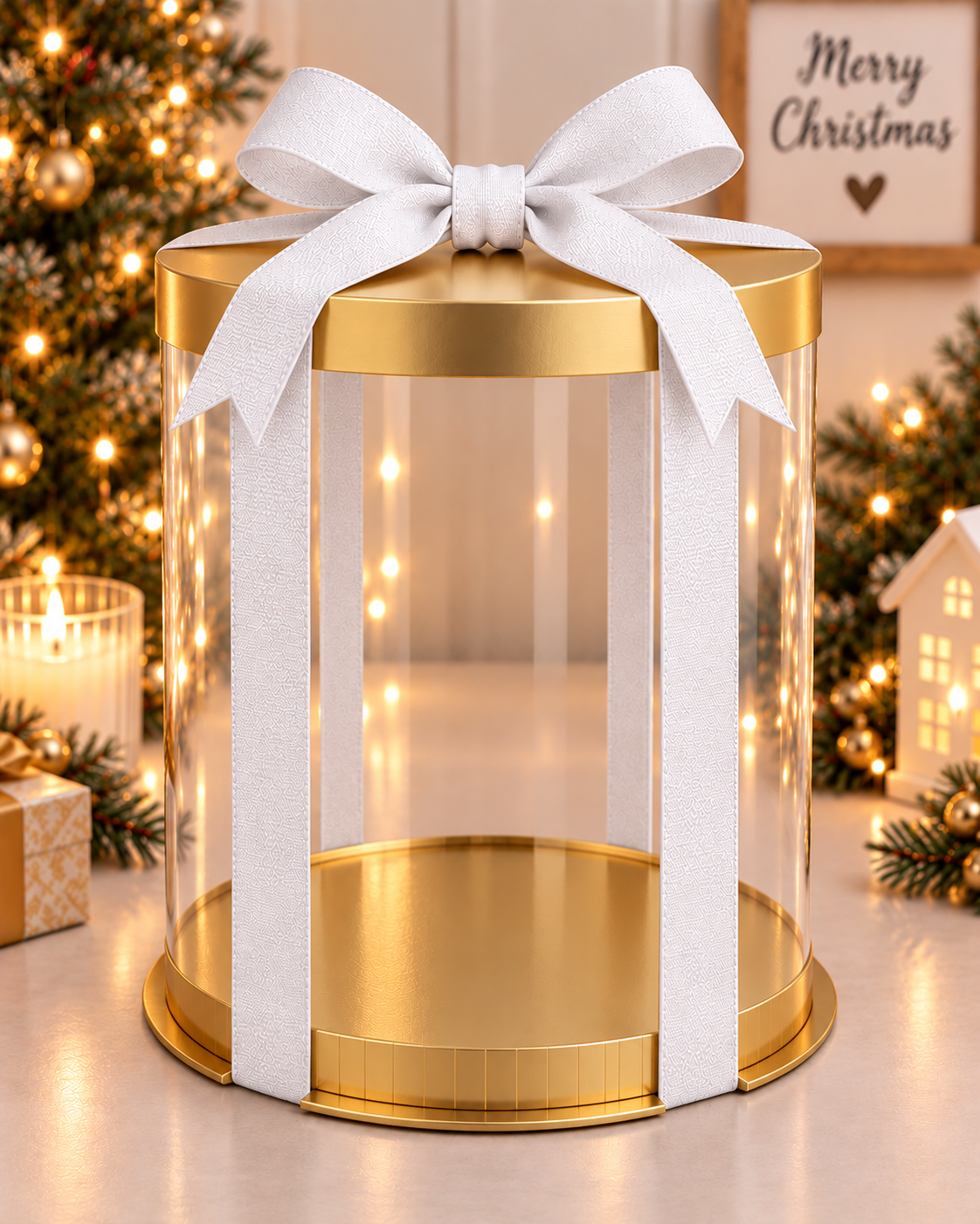 Ribbon white satin 25mm