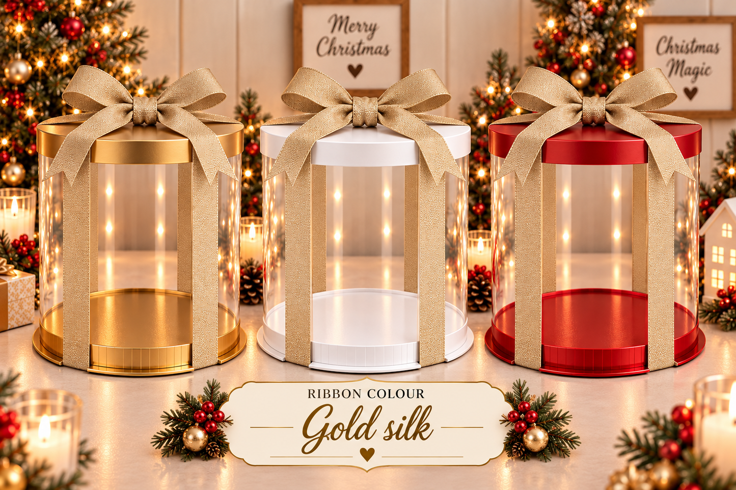 Ribbon Gold silk satin 25mm