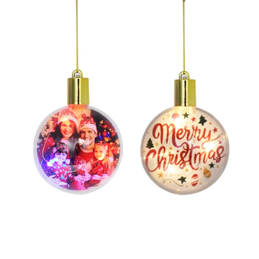 LED sublimation baubles