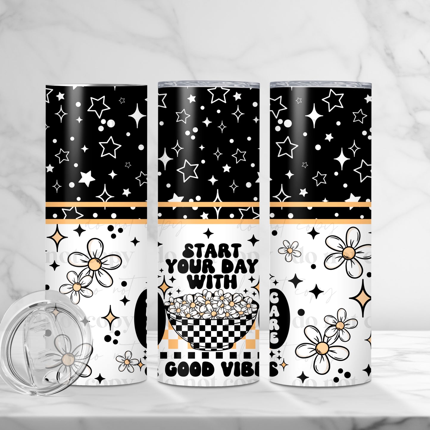 Daisy cereal white wrap - 20oz print