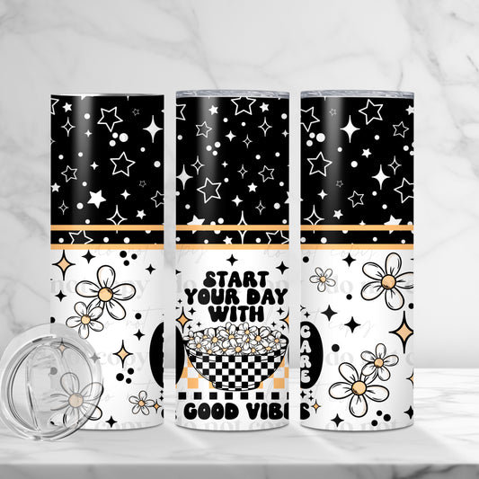 Daisy cereal white wrap - 20oz print