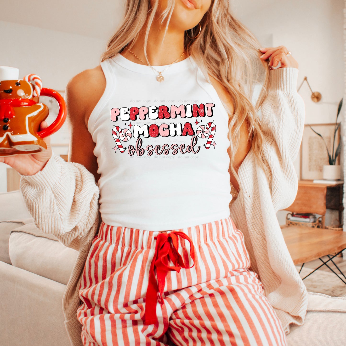 Peppermint mocha - single sublimation print