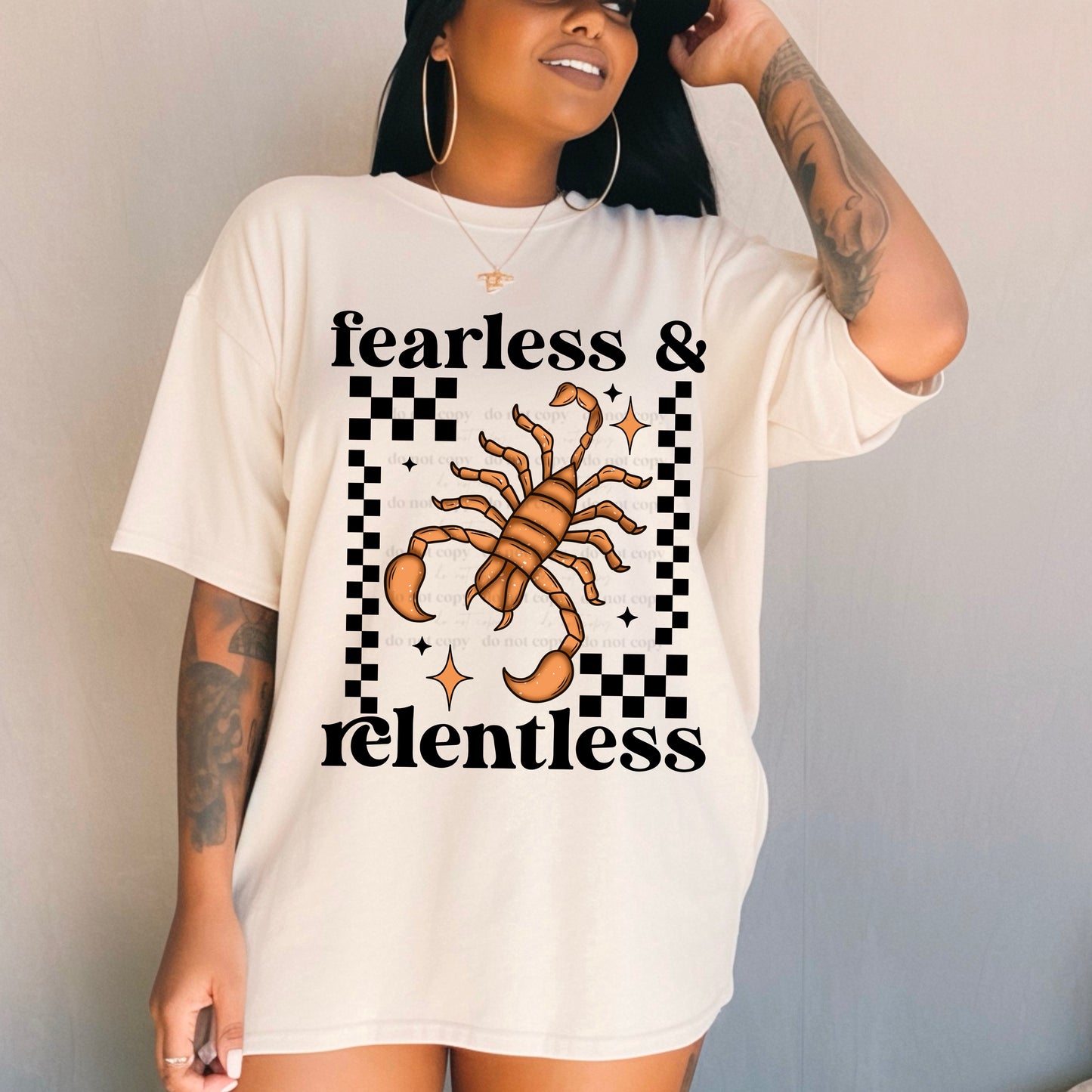 Fearless & relentless - single sublimation print