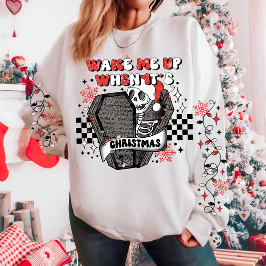 Wake me up Christmas - single sublimation print