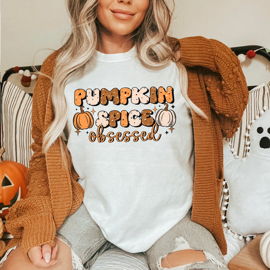 Pumpkin spiced obsessed - single sublimation print