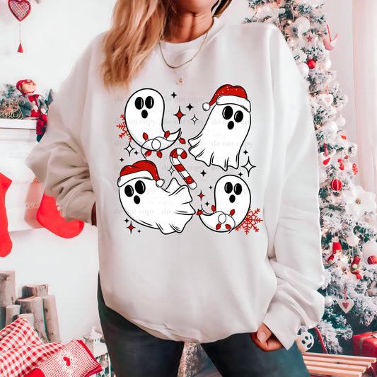 Christmas Ghosties - single sublimation print