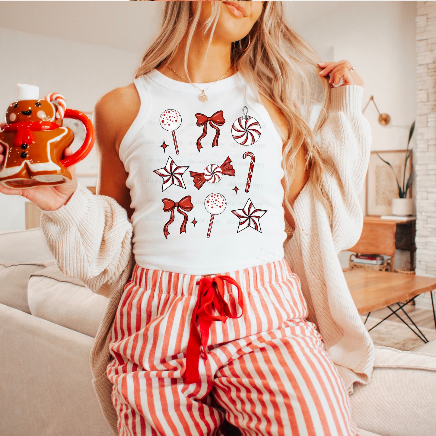 Candy cane Christmas - single sublimation print