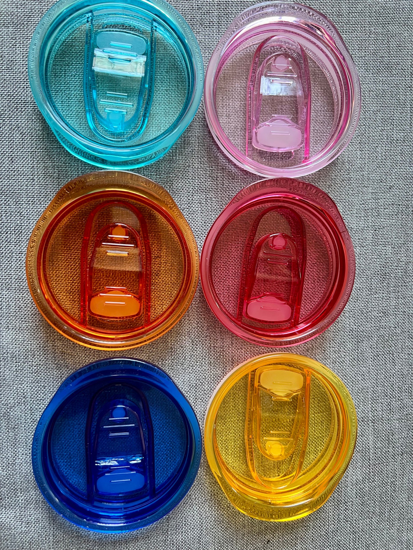 Lids Coloured plastic