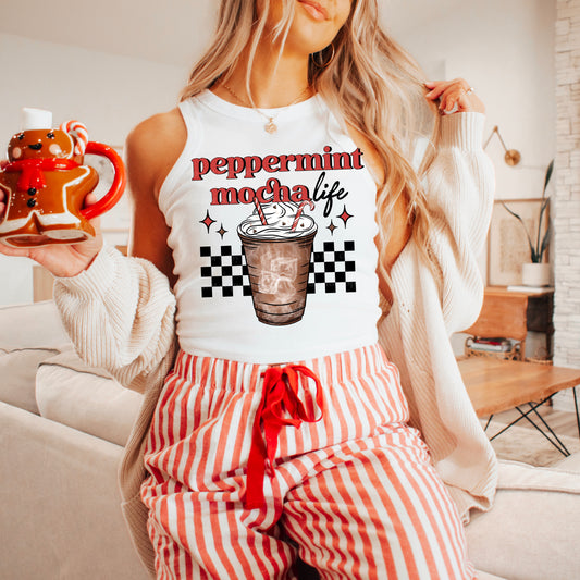 Peppermint mocha life- single sublimation print