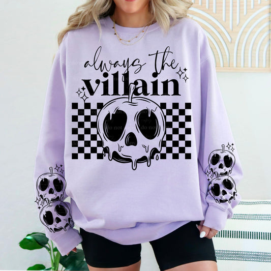 Always the villain black- single sublimation print