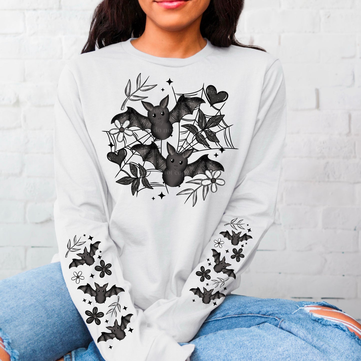 Floral bats- single sublimation print