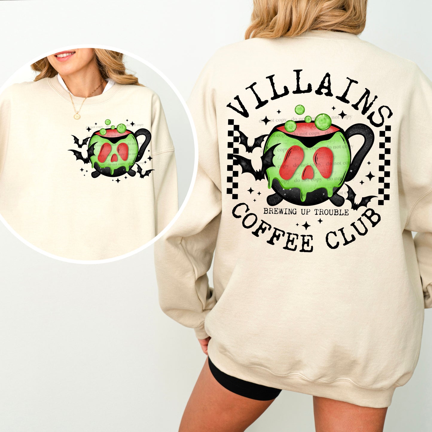 Villains coffee club- single sublimation print