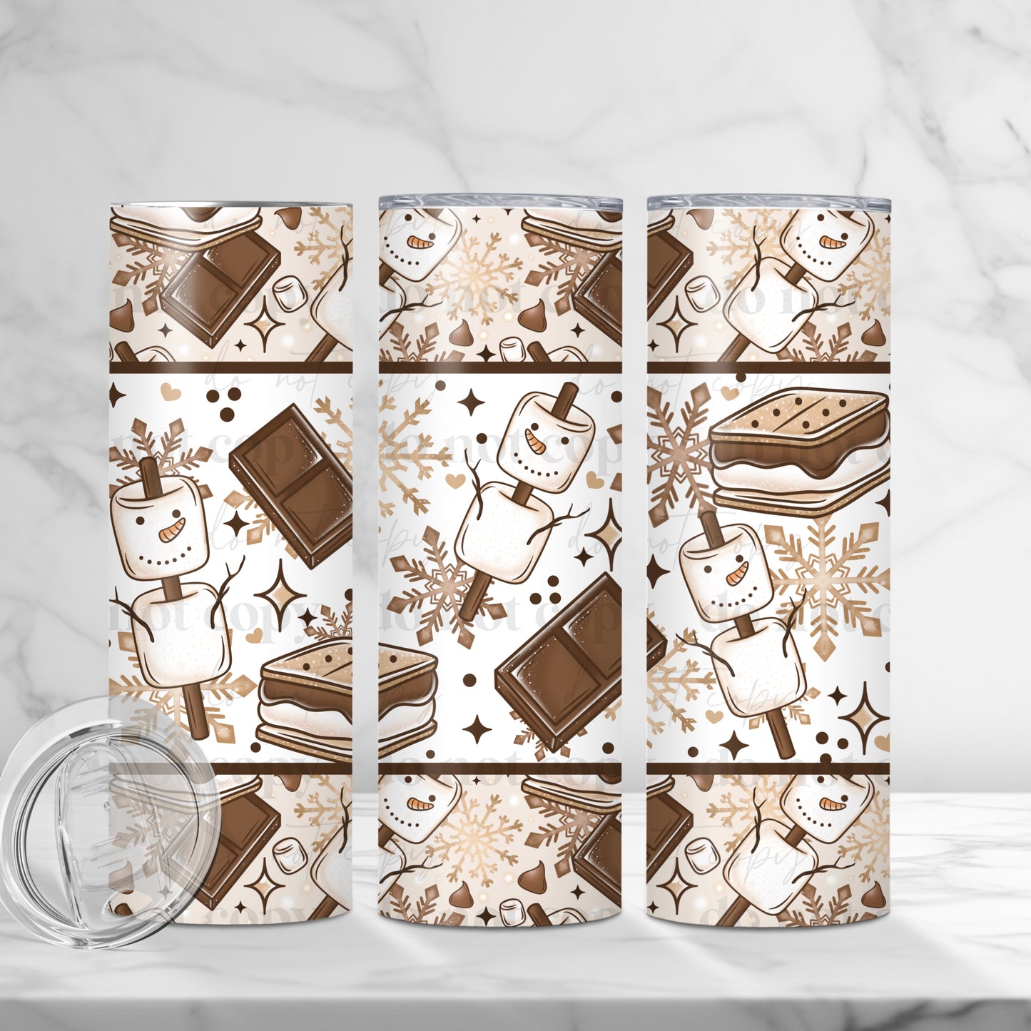 Snowman S'mores wrap - 20oz print