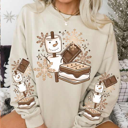 Snowman S'more - single sublimation print