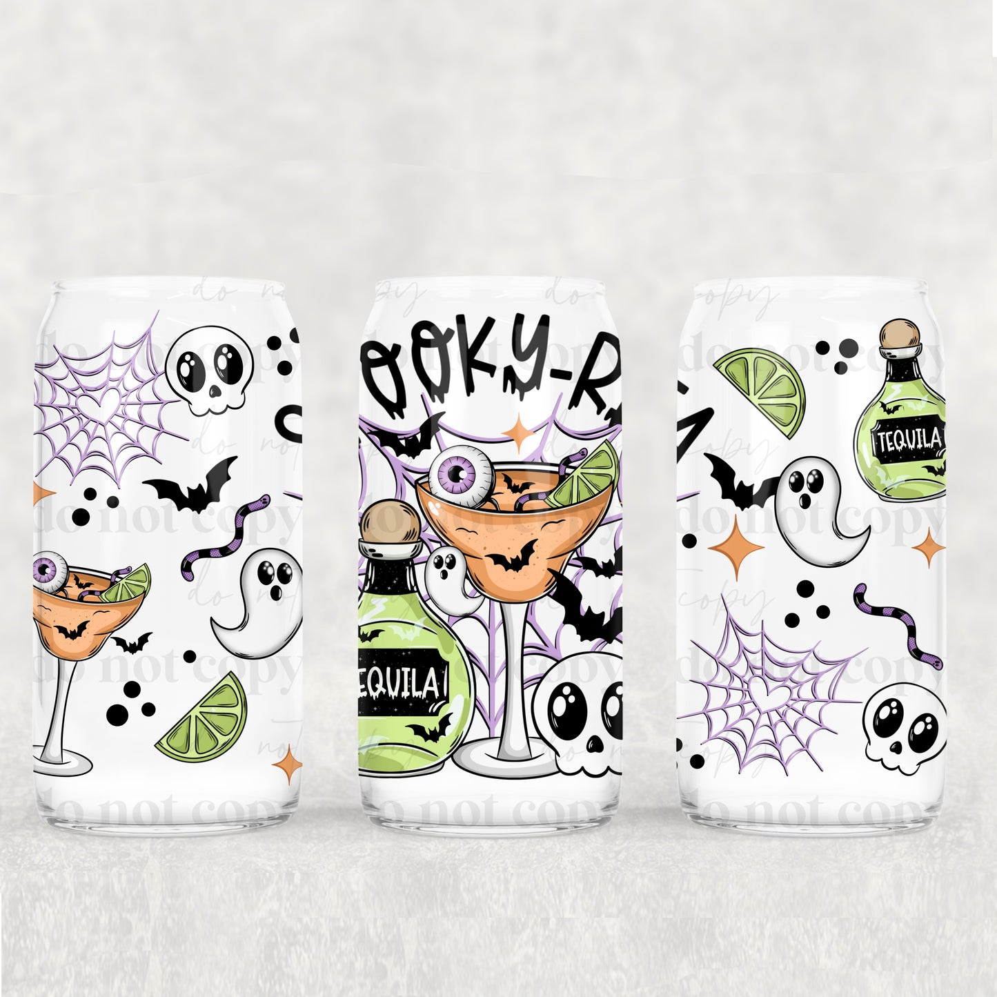 Spooky Rita black 16oz wrap