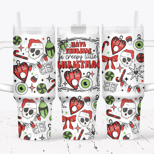 Creepy Christmas 40oz UV-DTF wrap