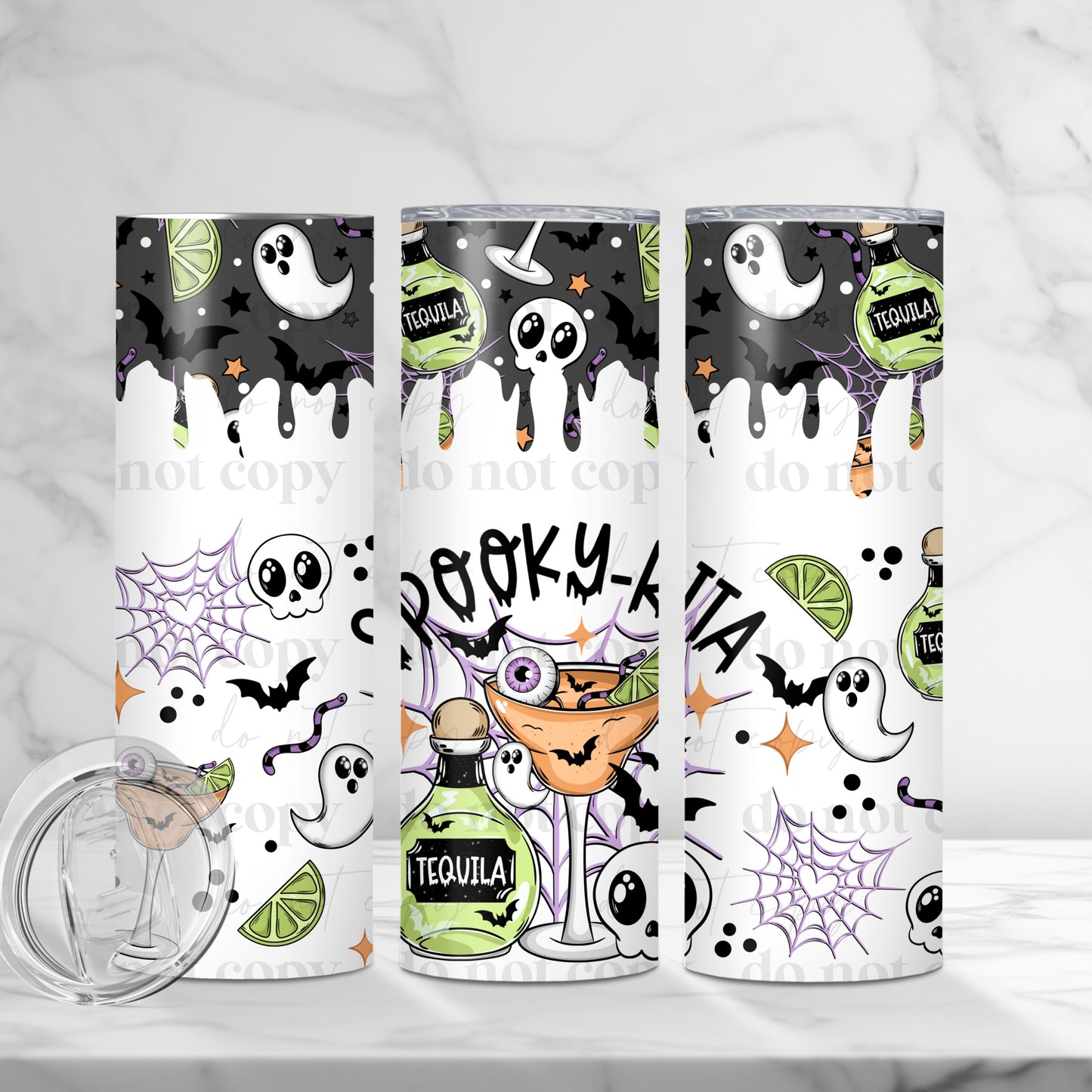 Spooky Rita white wrap - 20oz print