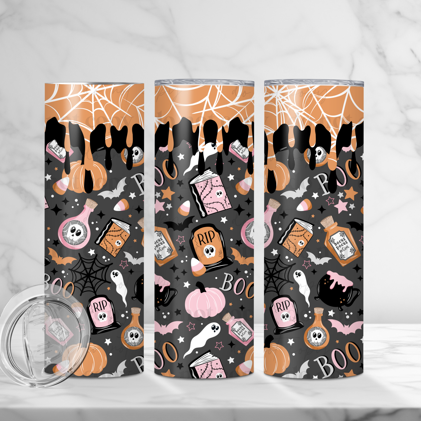 Boo tumbler wrap - 20oz print