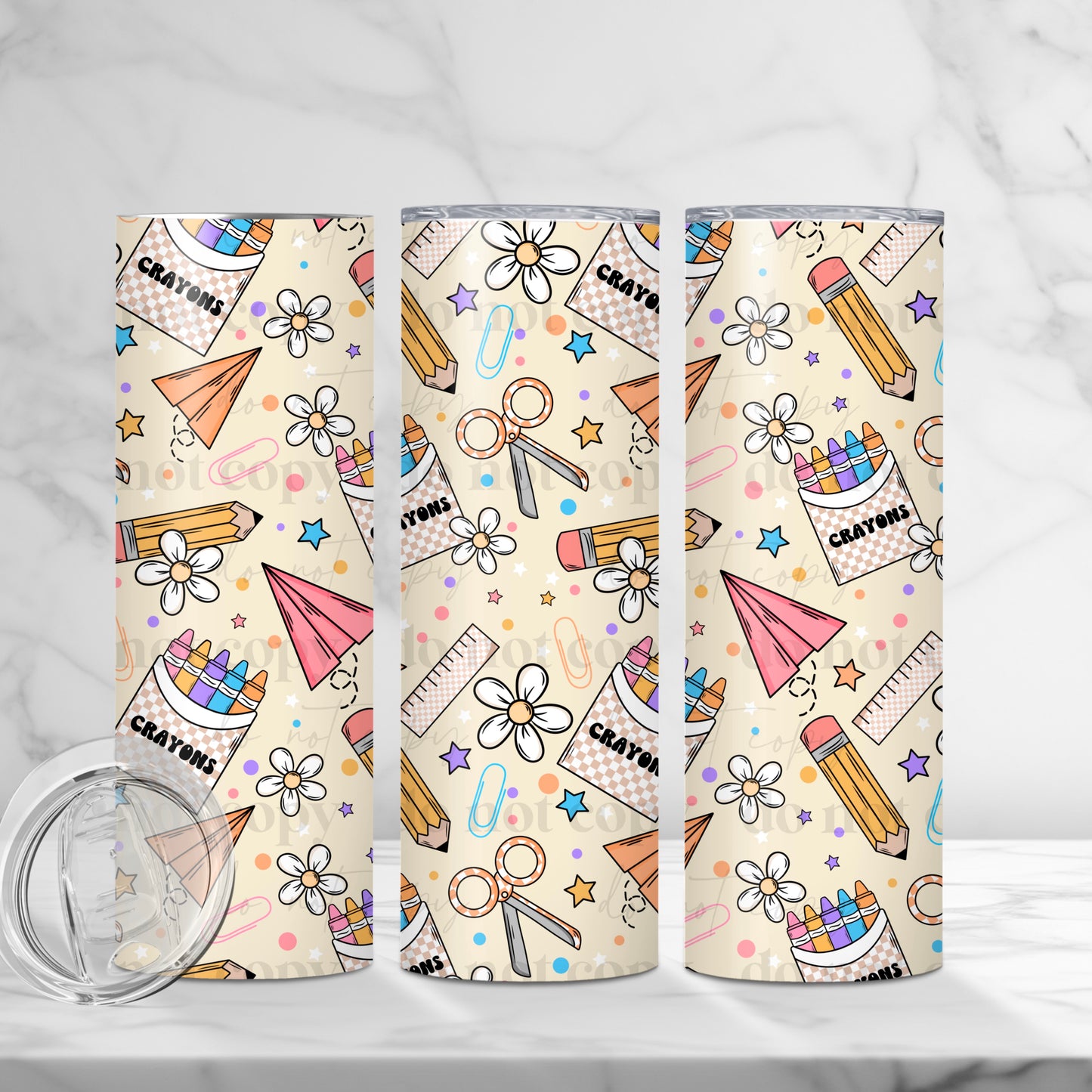 Back to school wrap - 20oz print