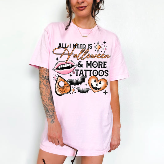 Halloween and tattoos - single sublimation print