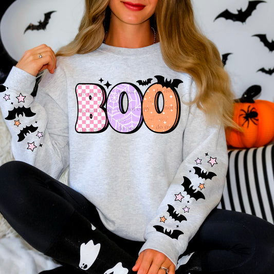 Boo sleeve black UV-DTF (solid substrates) decal