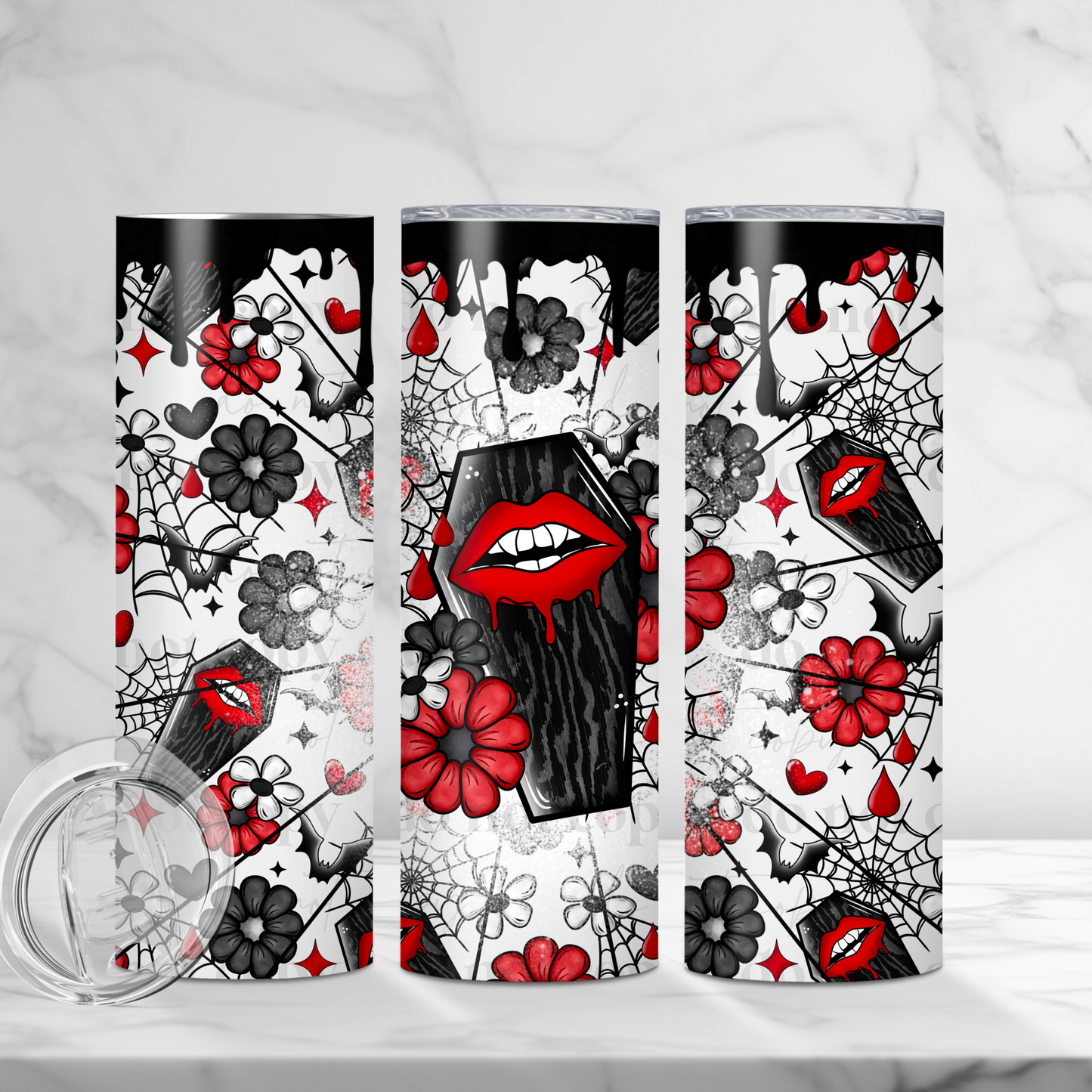 Floral coffin wrap - 20oz print